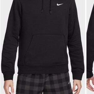 Nike Men's Black Sweatshirt with White Logo